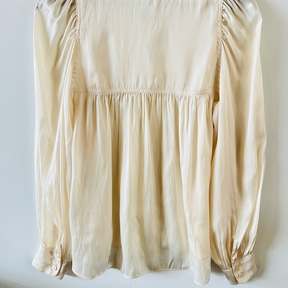 Zadig & Voltaire Telia Satin V-Neck Blouse - Picture 3 of 9